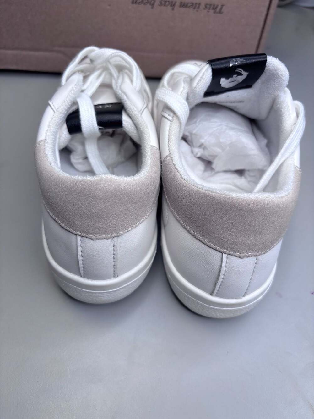 Steve Madden Starling Low Top Casual Sneakers in White/Grey size 8 - Picture 4 of 7